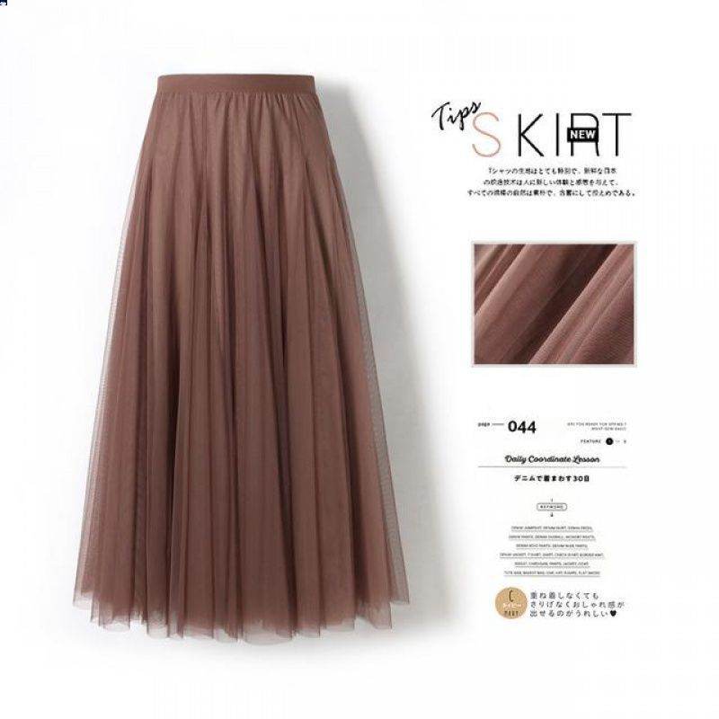 Pleated Mesh Midi Skirt – Women's Prairie Swing Skirt