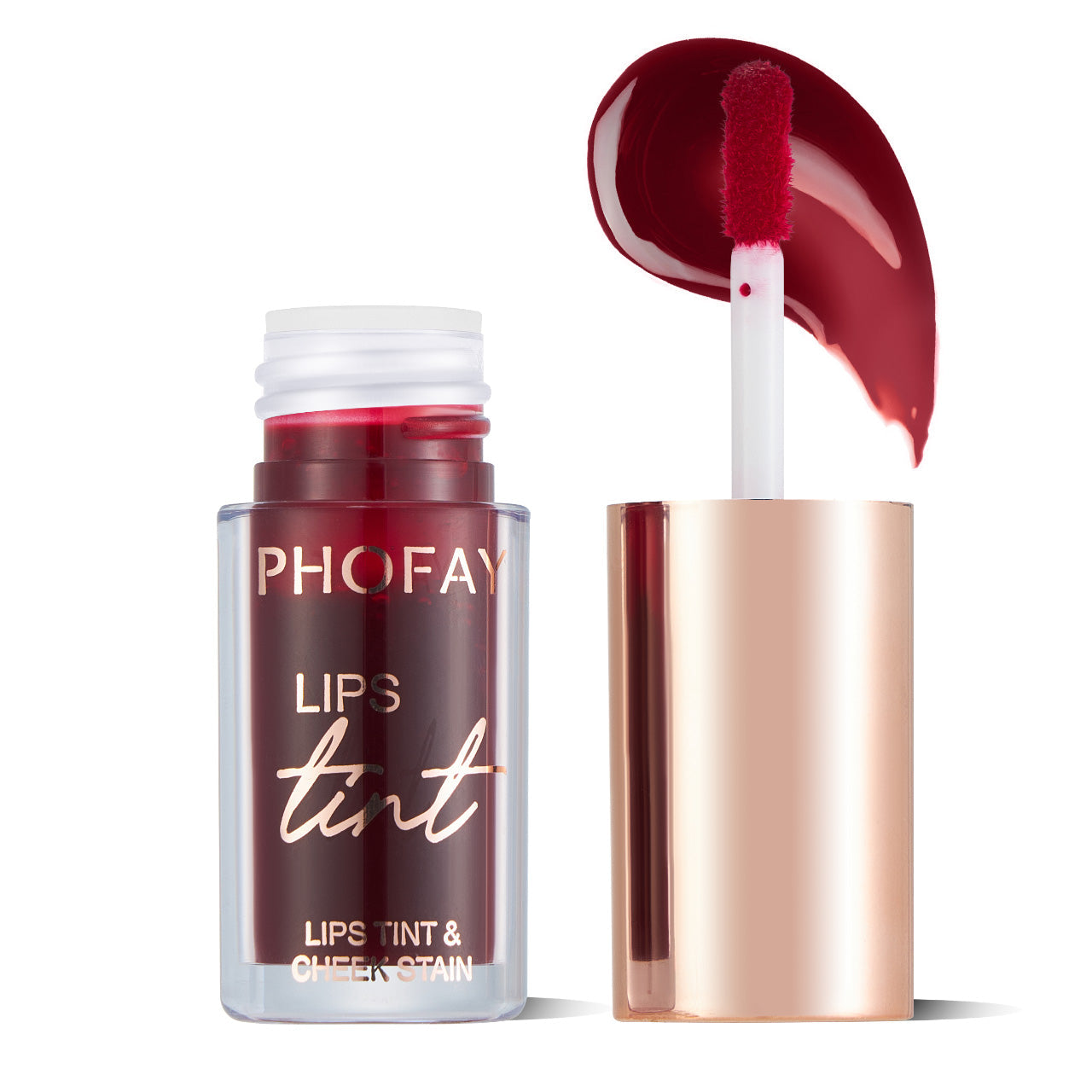 PHOFAY Lip Tint – Long-Wearing, Non-Drying Tint for Lips & Cheeks (3 Shades + Set)
