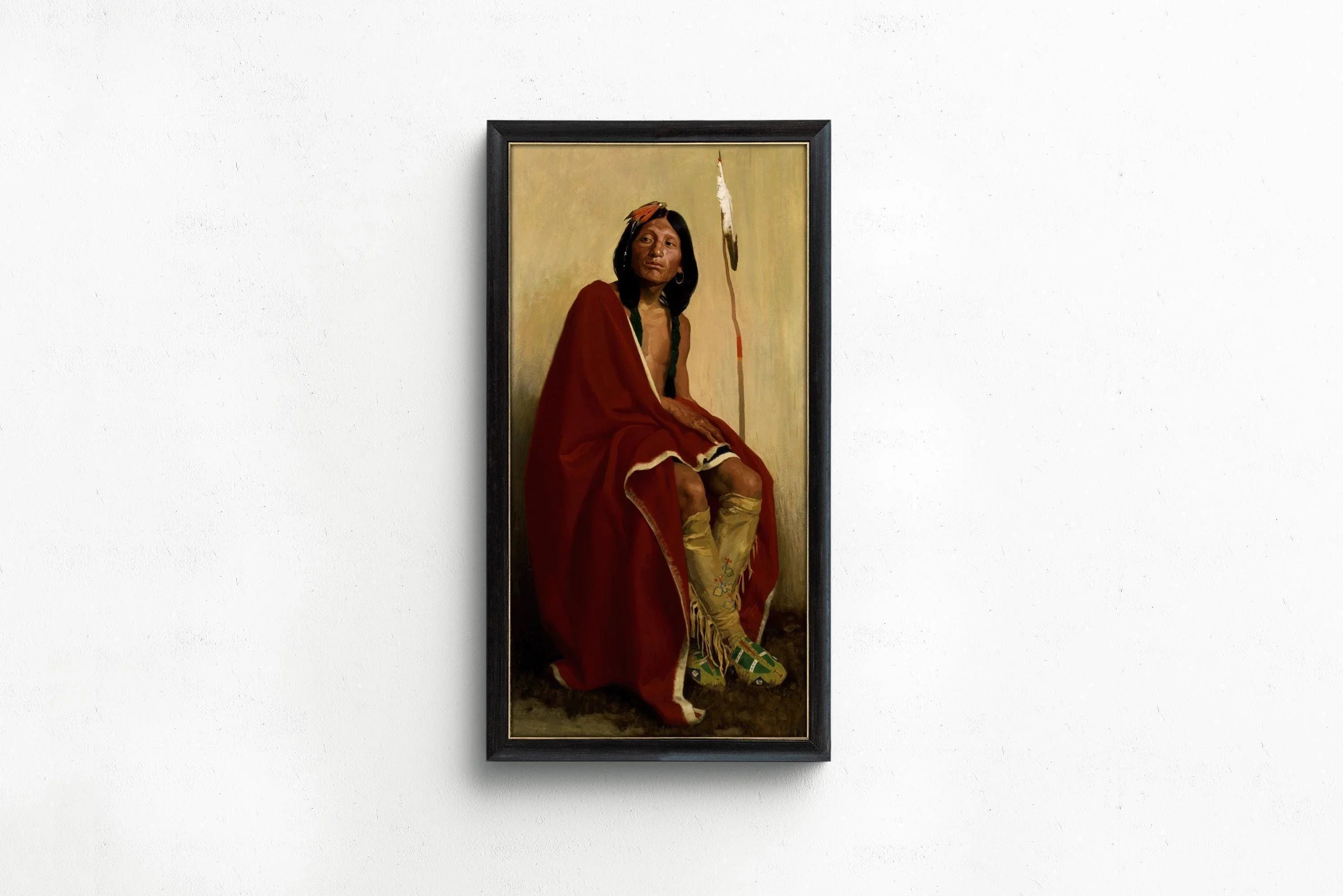Eanger Irving Couse - Elk-Foot of the Taos Tribe - Vintage Native American Portrait Art