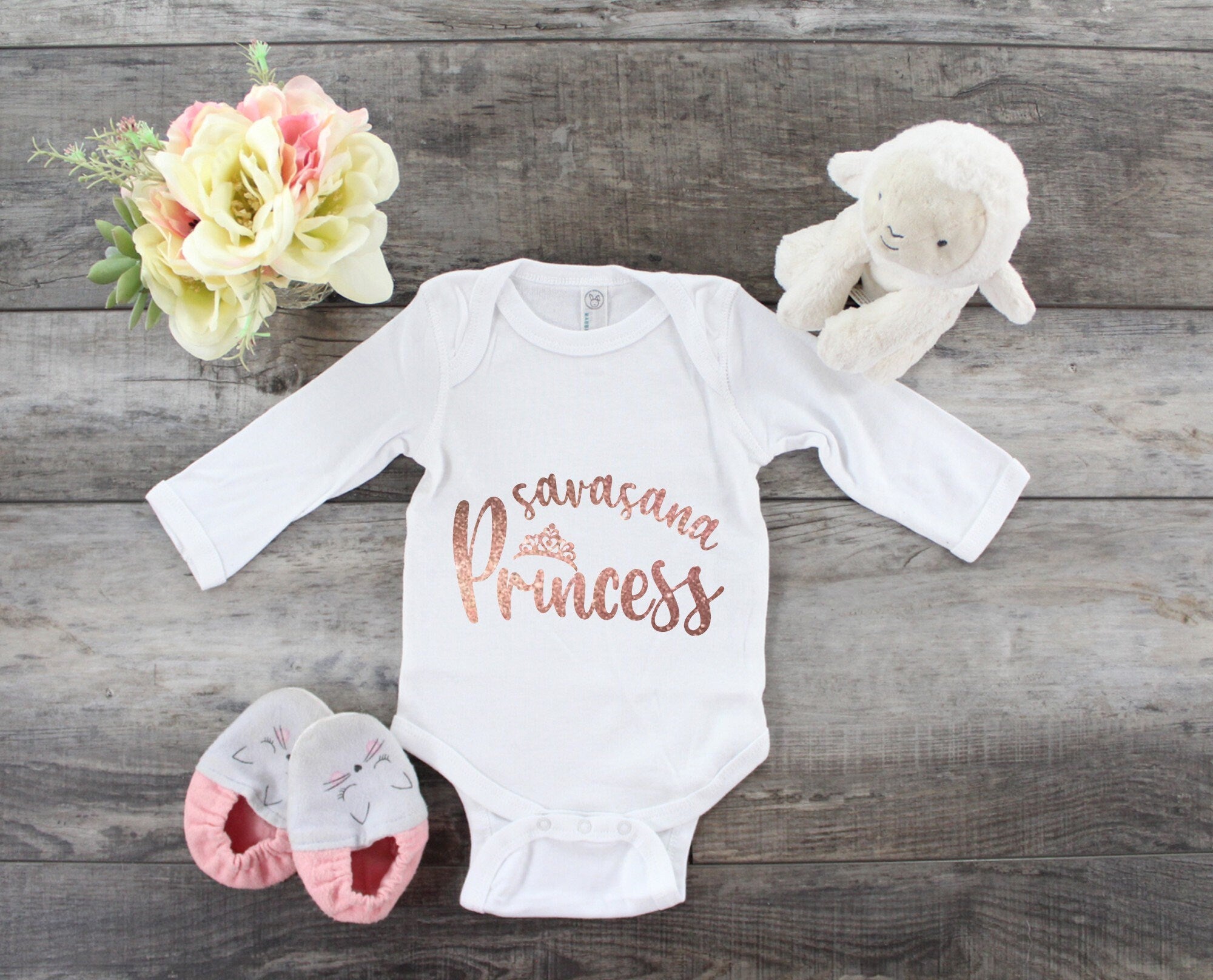 Savasana Princess Toddler Shirt or Infant Bodysuit