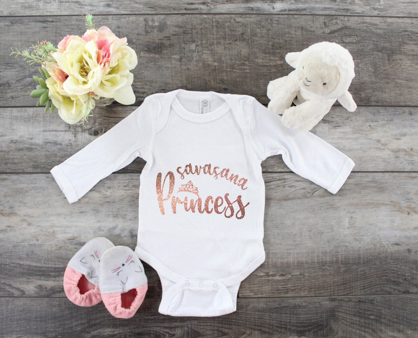 Savasana Princess Toddler Shirt or Infant Bodysuit