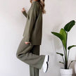 Turtleneck Suit – Stylish Casual Loose-Fit Long Sleeve Outfit