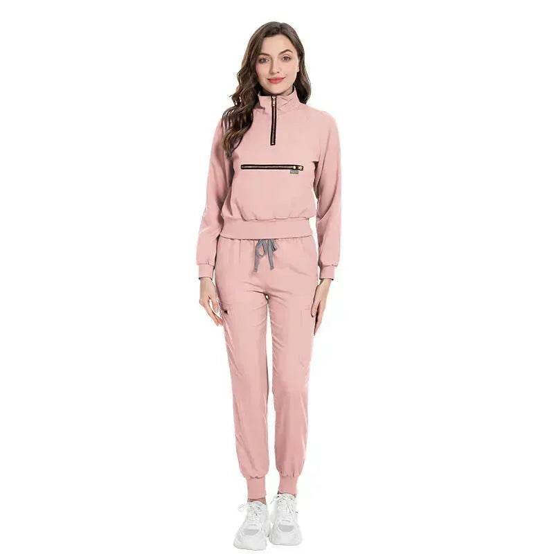 Leisure Jogging Surgical Gown Split Hospital Surgical Gown Stretch Nurse Suit