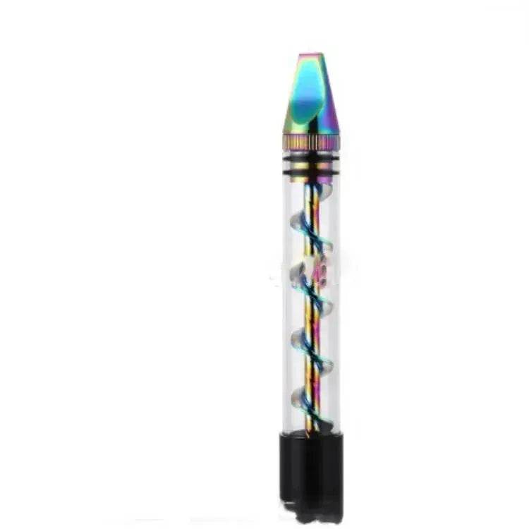 Creative And Simple Dry-burning Atomizer Spiral Pipe Glass Blunt