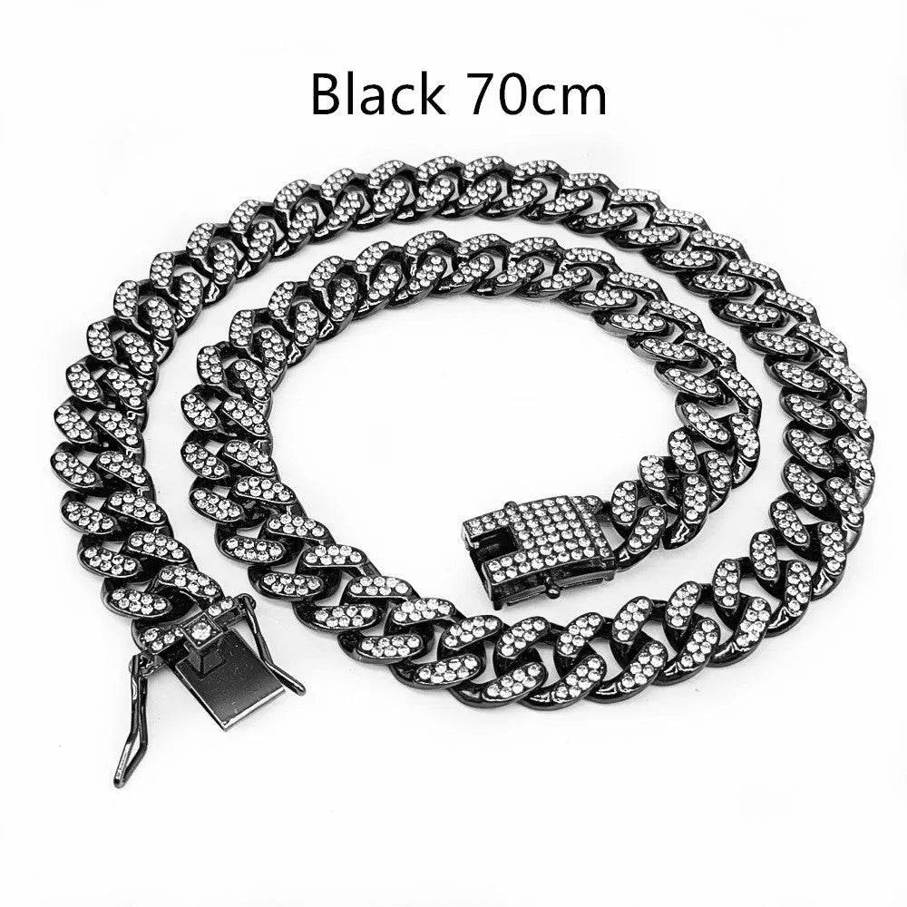 Zinc Alloy Wide Hip Hop Cuban Link Chain Necklace