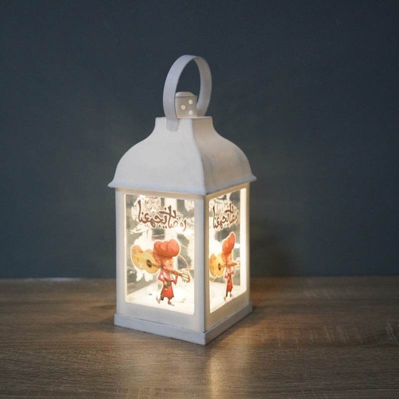 Wind Lantern Plastic Decoration For Eid Mubarak Ornament