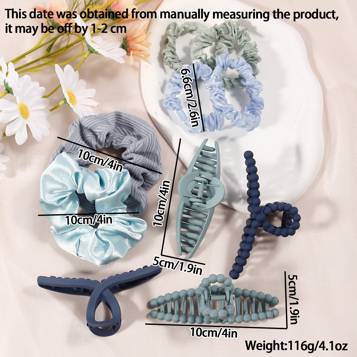Coffee Series Hair Barrette Combination Set – Plastic Resin Hair Clips for Women
