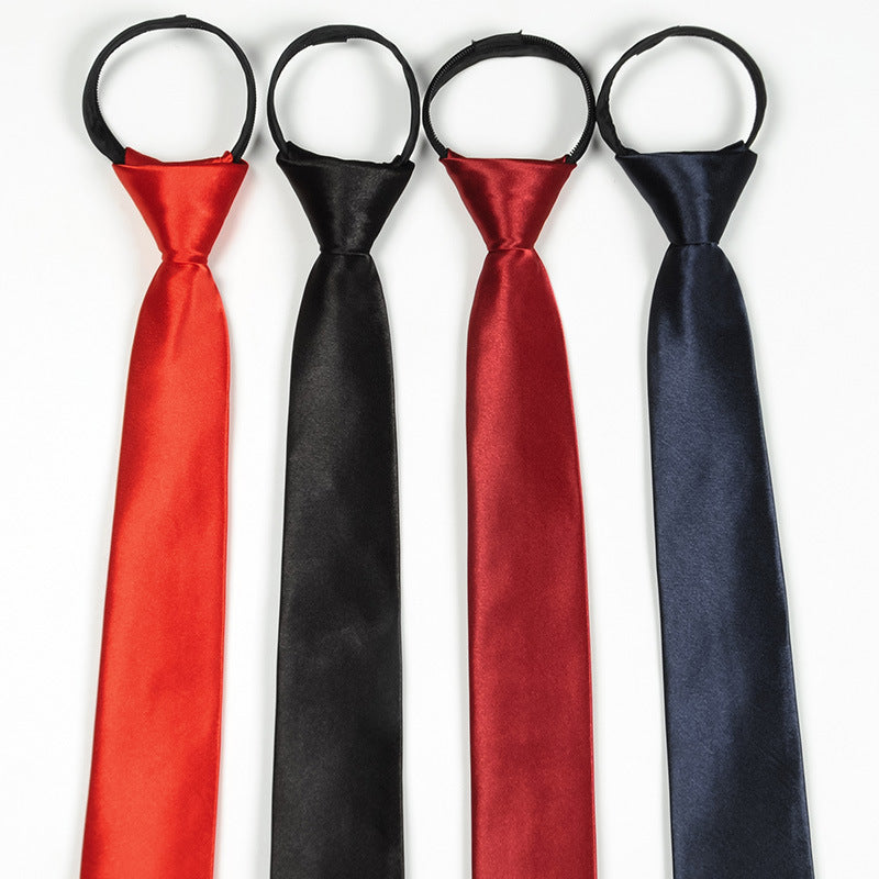 Men's Zip Tie Necktie – Polyester Arrow Bow Tie for Business & Formal Wear | Canada & USA