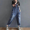 Y2K Women's Loose Denim Overalls  Romper Suit