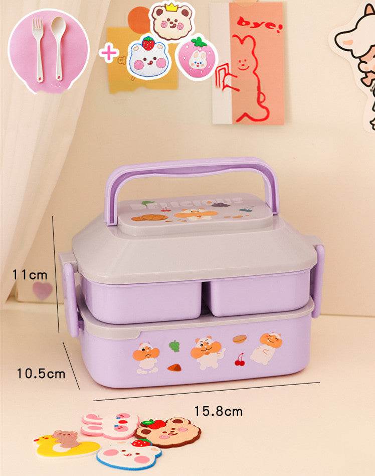 Cute Cartoon Multi-tiered  Kids Bento Lunch Box