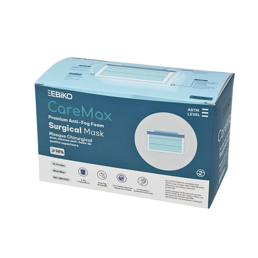 CareMax ASTM Surgical Mask - 50/box