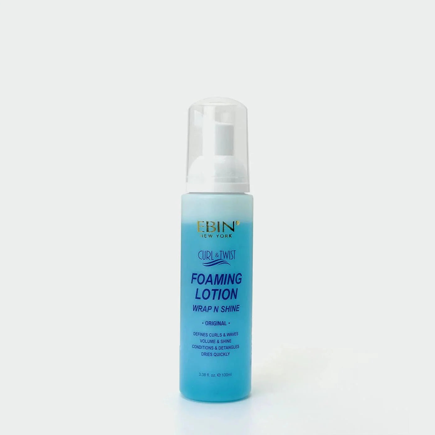 EBIN ORIGINAL CURL & TWIST FOAMING LOTION WRAP N SHINE 3.38OZ