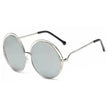 Large Frame Round Frame Unisex Sun Glasses True Film Ink Mirror Flat Light Mirror