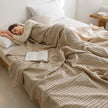 Waffle Cotton Yarn Air Conditioner Summer Cooling Duvet Solid Color Dormitory Comforter