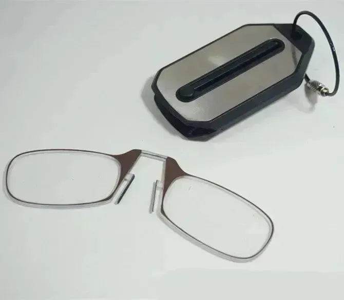 Nose Clip On Reading Glasses – Portable Rimless Presbyopic Eyewear | +100 to +300 | Unisex