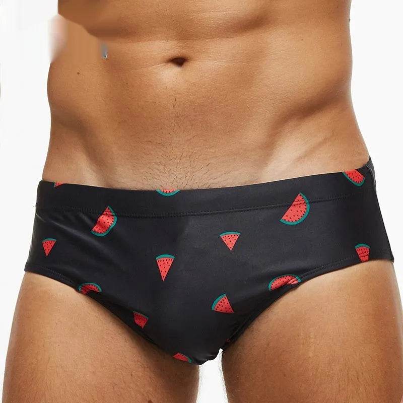 Solid Color Plus Size Swimming Trunks Briefs Shorts underwear