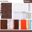 Notebook A6 Leather Loose-leaf Tally Book Note Pad  Memo Note Book