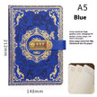 A5 Vintage Password Diary With Lock – Imitation Leather Journal