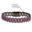 Box Buckle 14mm Bar Cuban Link Chain Bracelet and Necklace 2pcs