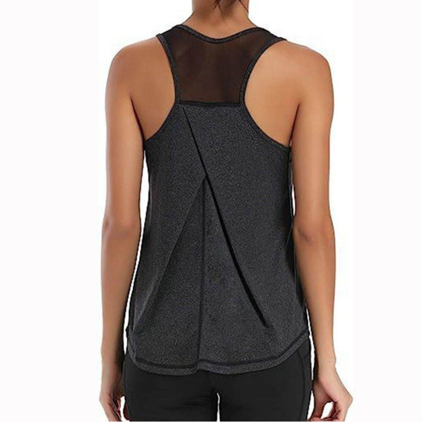 Mesh Yoga Sports Running Vest Sleeveless Workout Tank top women