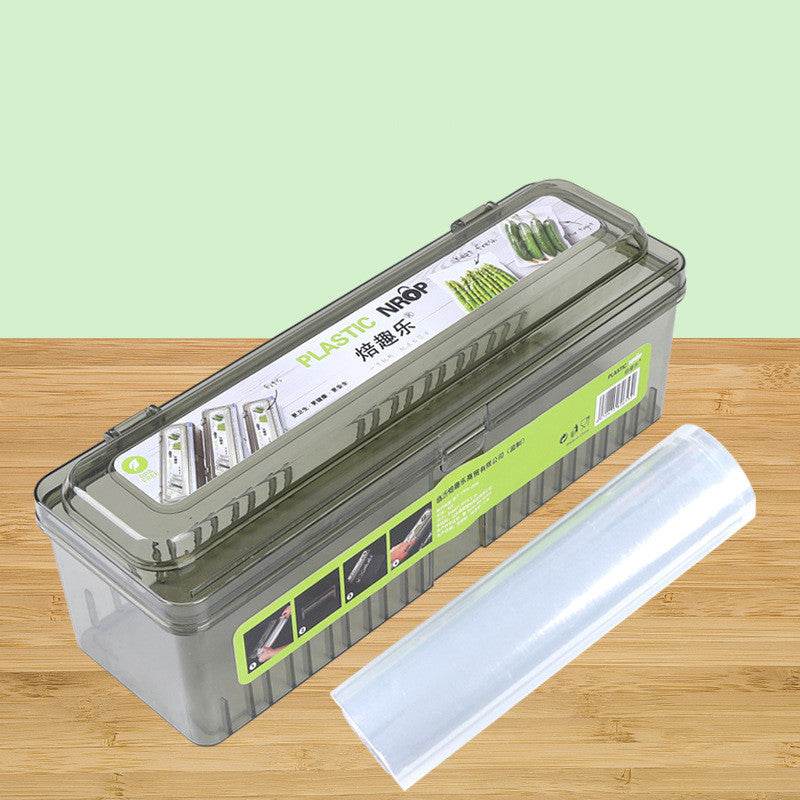 Food PE Large Roll Boxed Plastic Wrap Cutter Cling Film Wrapper