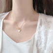 Romantic Heart Necklace Copper Zircon Pendant Necklace for women