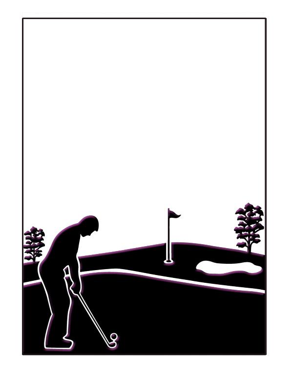 Embossing Folder - Golfing Day Size 5 x 7