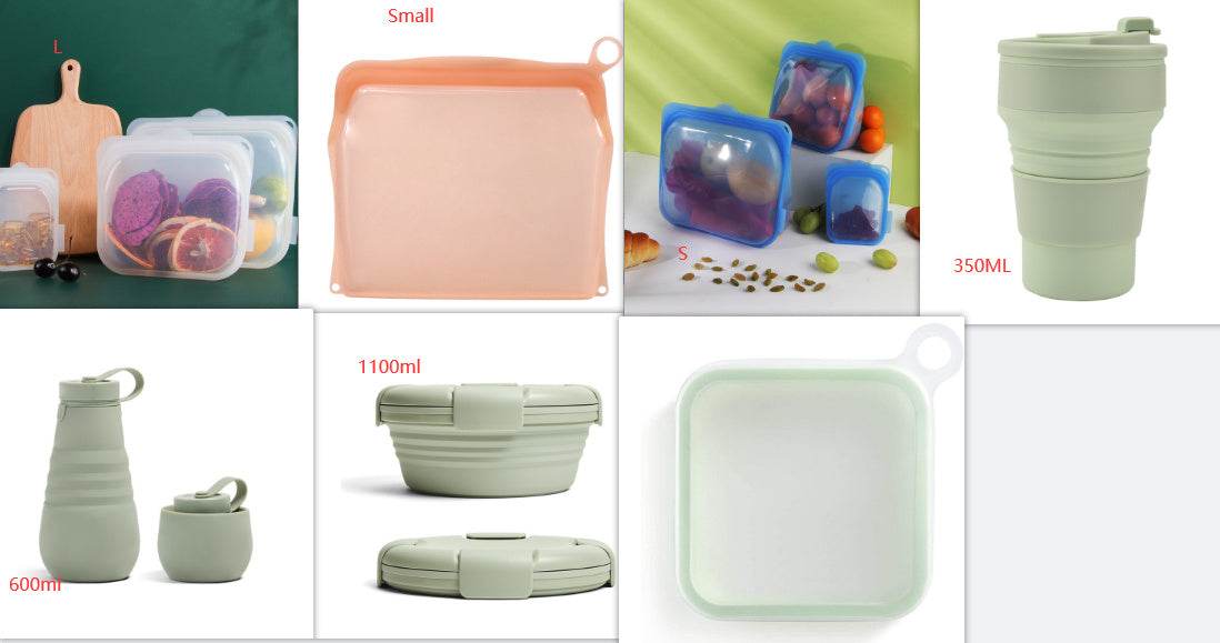Portable Lightweight Silicone Kids Sandwich Container