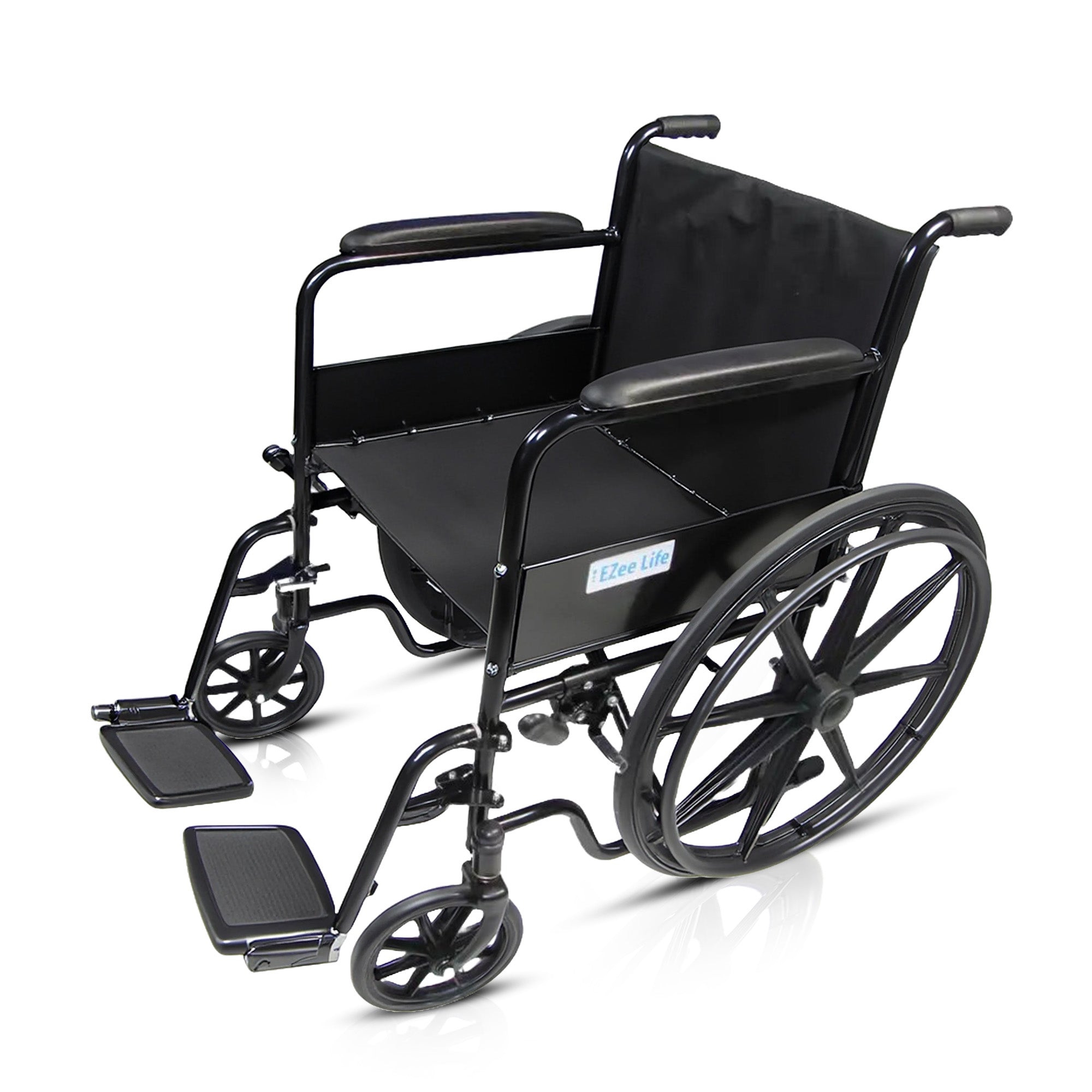 Economy Wheelchair 16″ or 18″ CH1090 | EZee Life Steel Frame | Buy in Canada