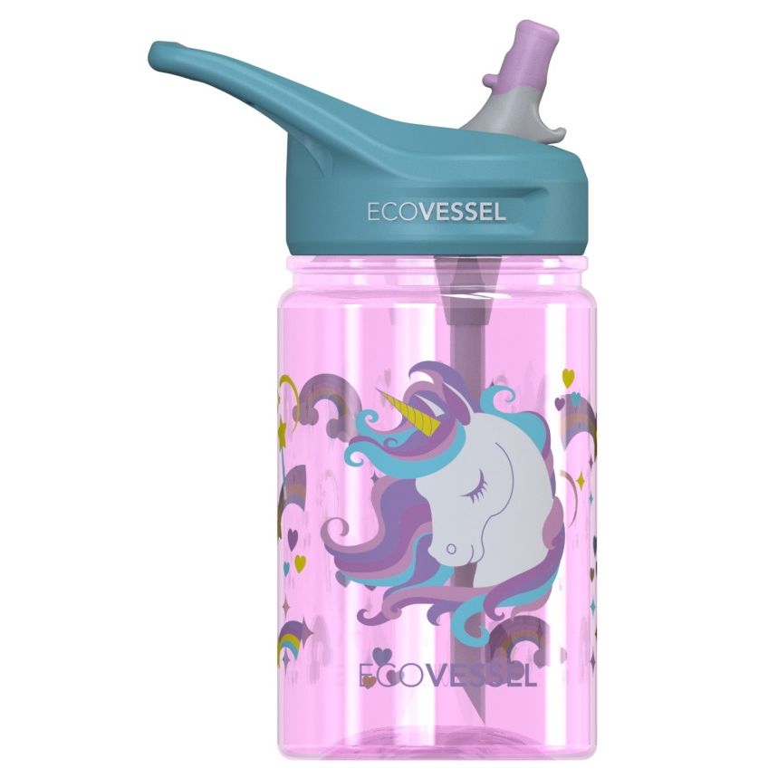 12 oz The SPLASH  Kids Tritan Water Bottle with Straw Top
