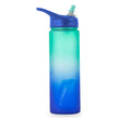 24 oz EcoVessel Wave Sports Water Bottle with Silicone Straw