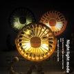 USB Powered summer heat Handheld fan with stand and Night light
