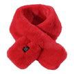 Smart USB Electric Heated fluffy Plush Winter Shawl Neck Wrap Pain Relief Neck Scarf