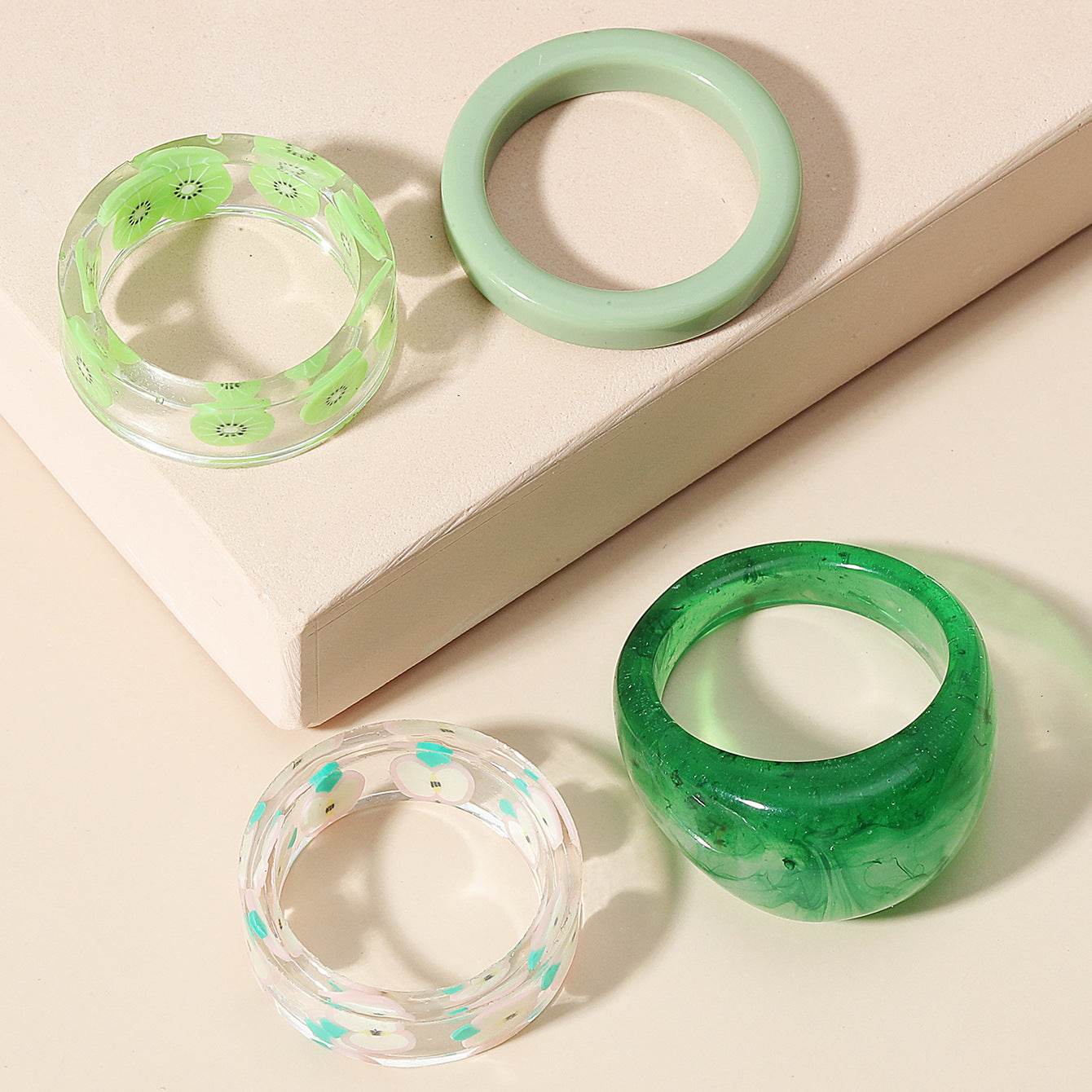 Fashion Transparent Resin Ring