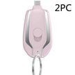 Keychain Power Bank 1500mAh – Portable Emergency Charger for iPhone & USB-C