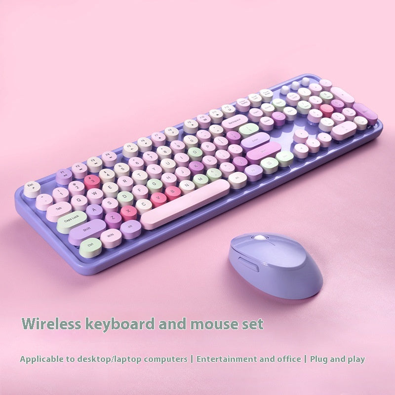 Wireless Keyboard and Mouse Set – Colorful Ergonomic Combo for Home and Office Canada