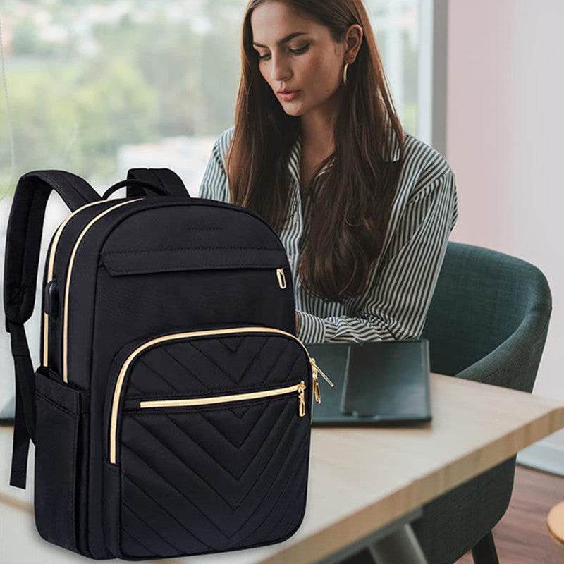 Plain Large Capacity College and High School Backpack
