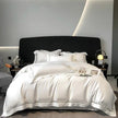 Long-staple Cotton Lace Four-piece Duvet Cover Bedding Set - Light Luxury