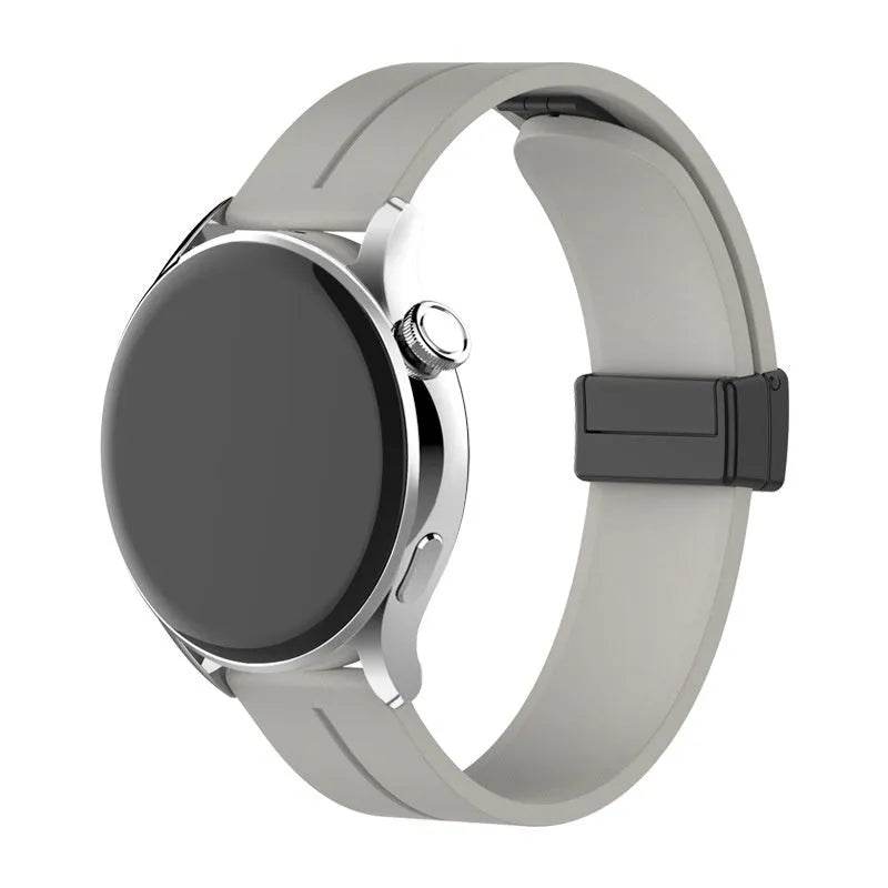 Applicable Watt4 Strap Silicone Magnetic Folding Buckle Watch Band