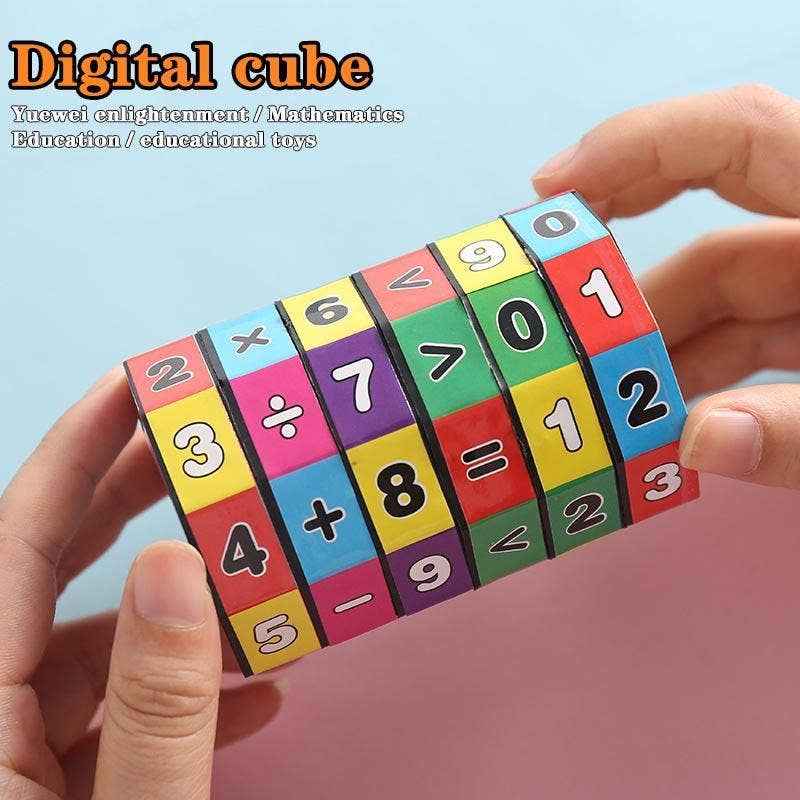 Educational toys for early teaching arithmetic: One digital cube