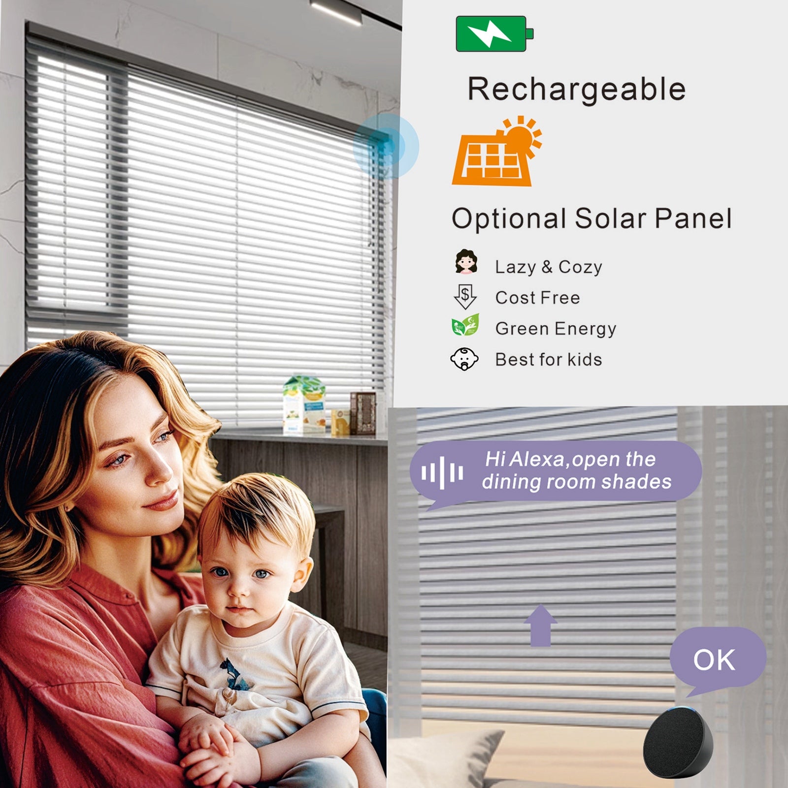 Equipped With A 15 Channel Remote Control Solar Charging Panel, Electric Blinds, Intelligent Remote Control Curtains, Silent Sunshades, Detachable Rechargeable Lithium Batteries