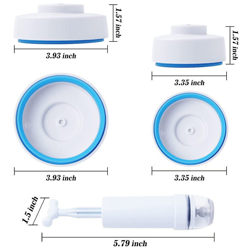Mason Jar Vacuum Seal Kit, Plastic and Silicone Food Storage Sealer