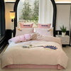 Cartoon Cute Style Cotton Sanding Duvet Cover Bed Sheet Bedding