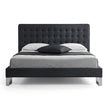 Edmonton Contemporary Graphite Tufted Bed
