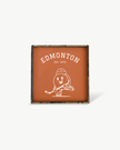 Edmonton Hockey Puck Wood Sign – Hockey-Inspired Wall Art