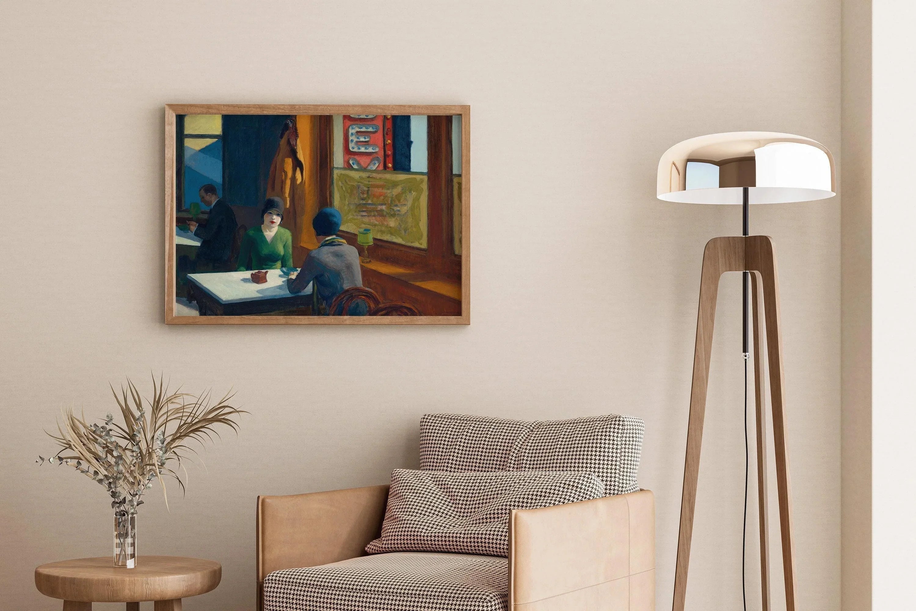 Edward Hopper - Cafe (Chop Suey) | Famous Art (available handframed or unframed)