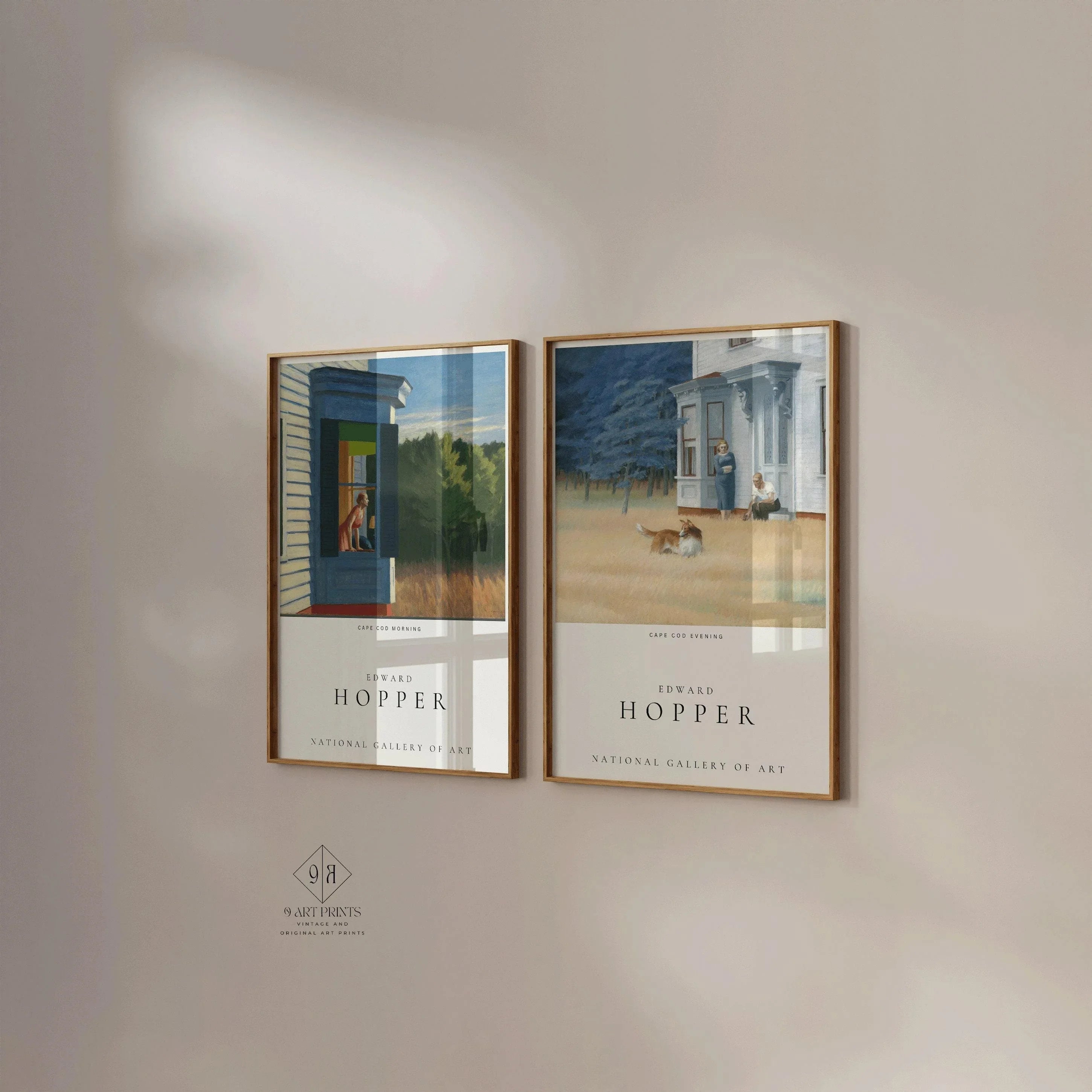 Edward Hopper Exhibition Poster Set: Cape Cod Morning and Evening