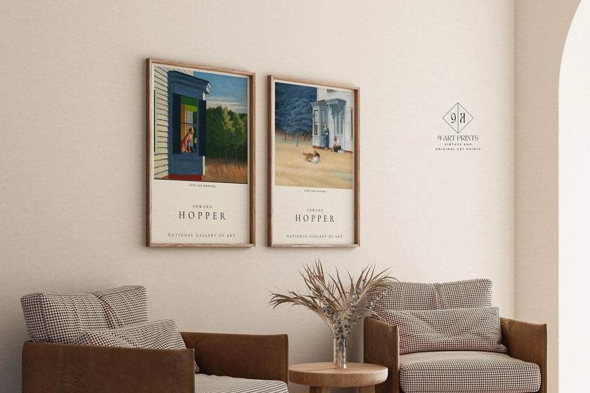 Edward Hopper Exhibition Poster Set: Cape Cod Morning and Evening