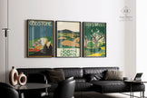Edward McKnight Kauffer - STATEMENT TRIO London Underground | Vintage Poster Art (Available Frame or unframed)