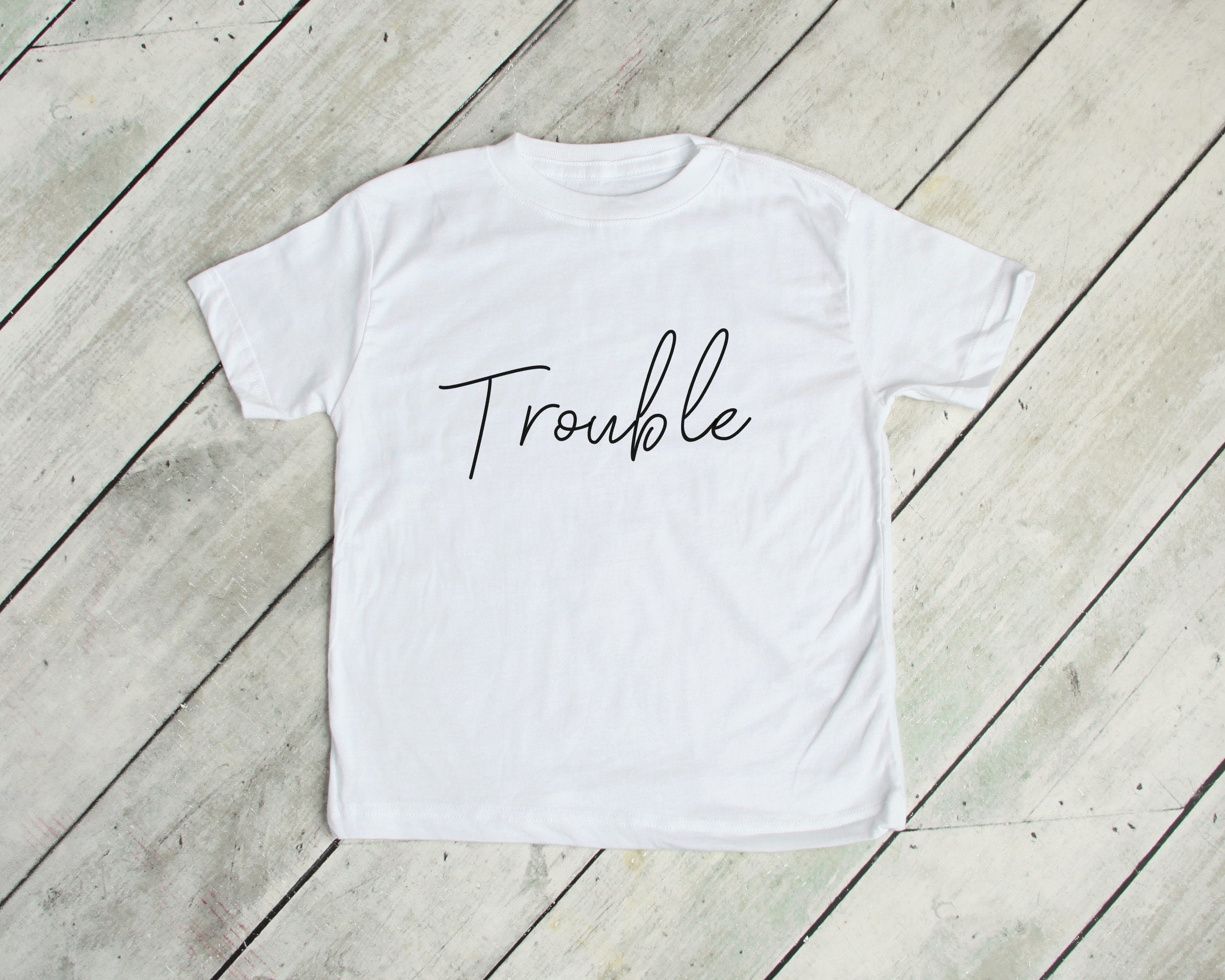 Trouble and Trouble Maker Matching Mommy and Me T-Shirts